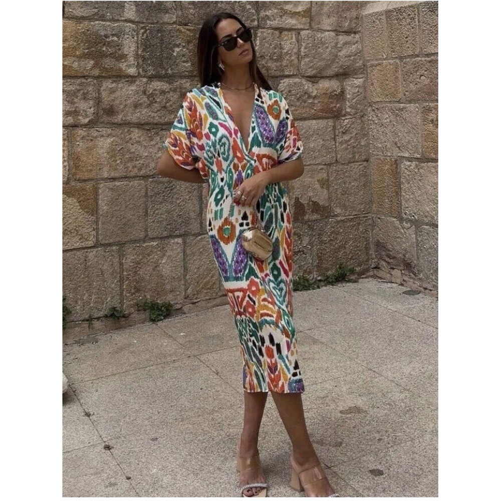 ZARA PRINTED TUNIC DRESS MULTICOLORED - REF.
4043/100